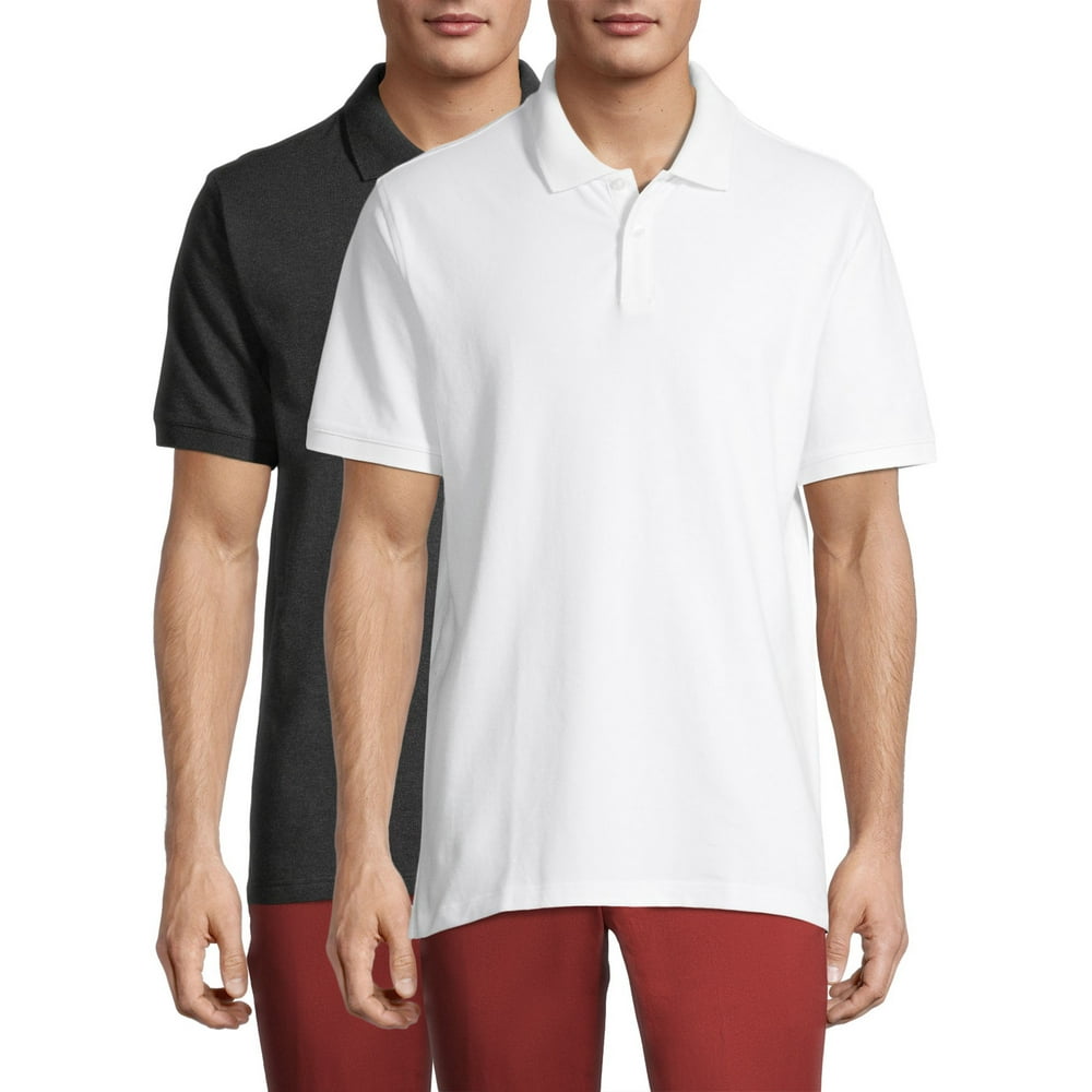 Men’s Stretch Pique Polo (Pack 2)