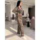 thumbnail image 4 of Conjunto 3 Piezas, Crop Top, Camisa y Pantalón Palazzo, Look Moderno Casual Elegante para Mujer, 4 of 5