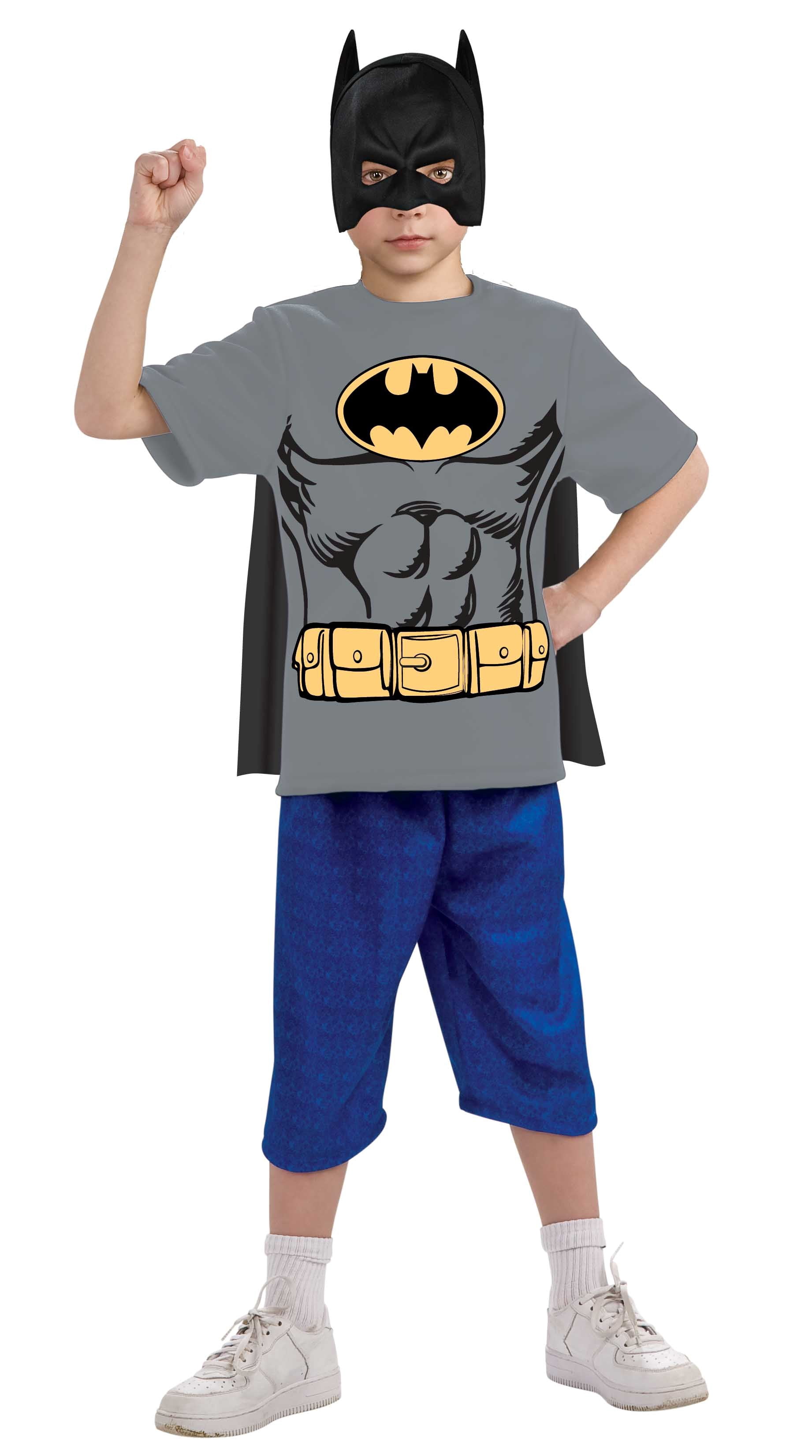 Rubie's RU-881342LG Batman Child Shirt Mask Cape L