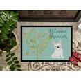 thumbnail image 3 of Carolines Treasures BB7635JMAT Welcome Friends White French Bulldog Doormat 24x36 36"L x 24"W multicolor, 3 of 4