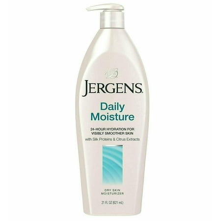 Jergens Daily Moisture Dry Skin Moisturizing Body Lotion, 21 oz, 4-Pack