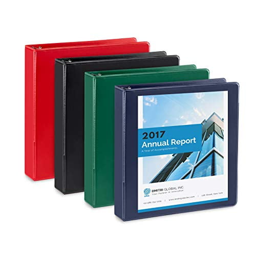 2 Inch 3 Ring Binders and School for 8.5 x 11 P Rugged Design for Home Office 
