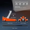 thumbnail image 2 of Ktaxon 3 Ton Floor Jack, Low Profile Hydraulic Car Jack for SUVs & Trucks, Orange, 2 of 7