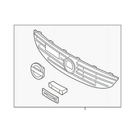 Genuine OE Volvo Grille Assembly - 31386487 Fits select: 2015 VOLVO V60 R DESIGN, 2015 VOLVO S60 PLATINUM