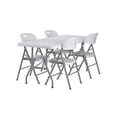 thumbnail image 1 of Set de Mesa plegable Beckon Polietileno 1.8M + 4 sillas Plegables heavy duty, 1 of 11