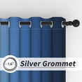thumbnail image 5 of LFEEY Navy Blue and Greyish White Ombre Curtains, Room Light Blocking Curtains , 52x84inch, 2 Panel, 5 of 6