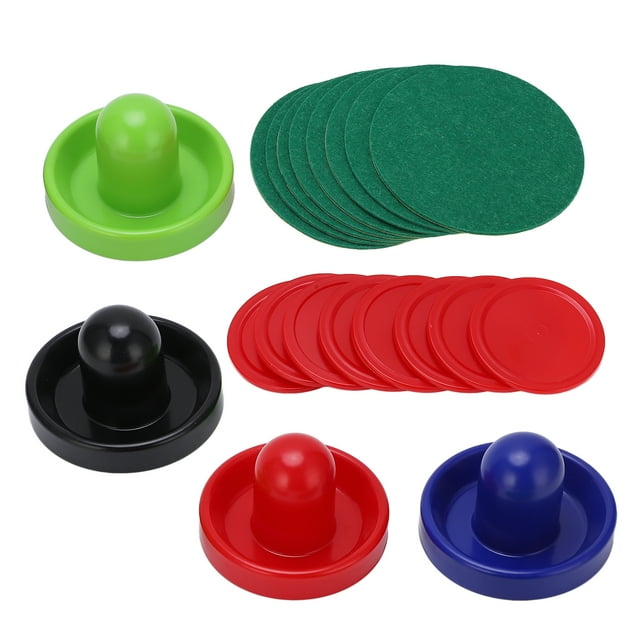 Tbest Table Hockey Pucks Set,Table Hockey Pushers Set,Multicolor Hockey Accessory Set Pushers Pucks Replacement Tables Game Pushers Pucks Kit