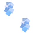 thumbnail image 1 of sweethay 7 Uds serie de Color azul tela de algodón diferentes patrones impresos materiales de tela para DIY muñecas de costura manualidades Azul 25*25cm 2piezas sweethay  CBP005406, 1 of 5