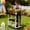 Black [Reinforced Three-Layer], variant on Heavy-duty Adjustable Garden Workbench with Wheels, Metal Frame Large Table for Office, Patio, Gardening, Plant Pot Stand, Durable Easy-Clean