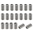 thumbnail image 1 of Unique Bargains Adaptateurs de Filetage Manchon Réducteur Écrou 20 Pcs M12x1.75 Mâle à M8x1.25 Femelle Réparation Insert Écrou 20mm, 1 of 7