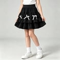 thumbnail image 7 of Gytharion Toddler Girls Tutu Skirts Summer Solid Comfortable Elastic Waist Tiered Ruffle Party Dance Skirts Cute Casual Bow Knot Princess Skirts for Little Girls, 3-15 Years, 7 of 7