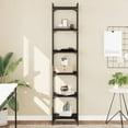 thumbnail image 1 of vidaXL Bookcase 6-Tier Black 40x30x188 cm Engineered Wood, 1 of 5