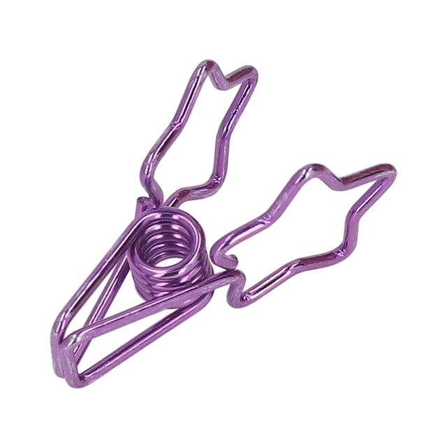 Paper Binder Clips, 100pcs Sturdy Metal Cute Cartoon Binder Clips Star Shape For Certificate For Student For Tickets