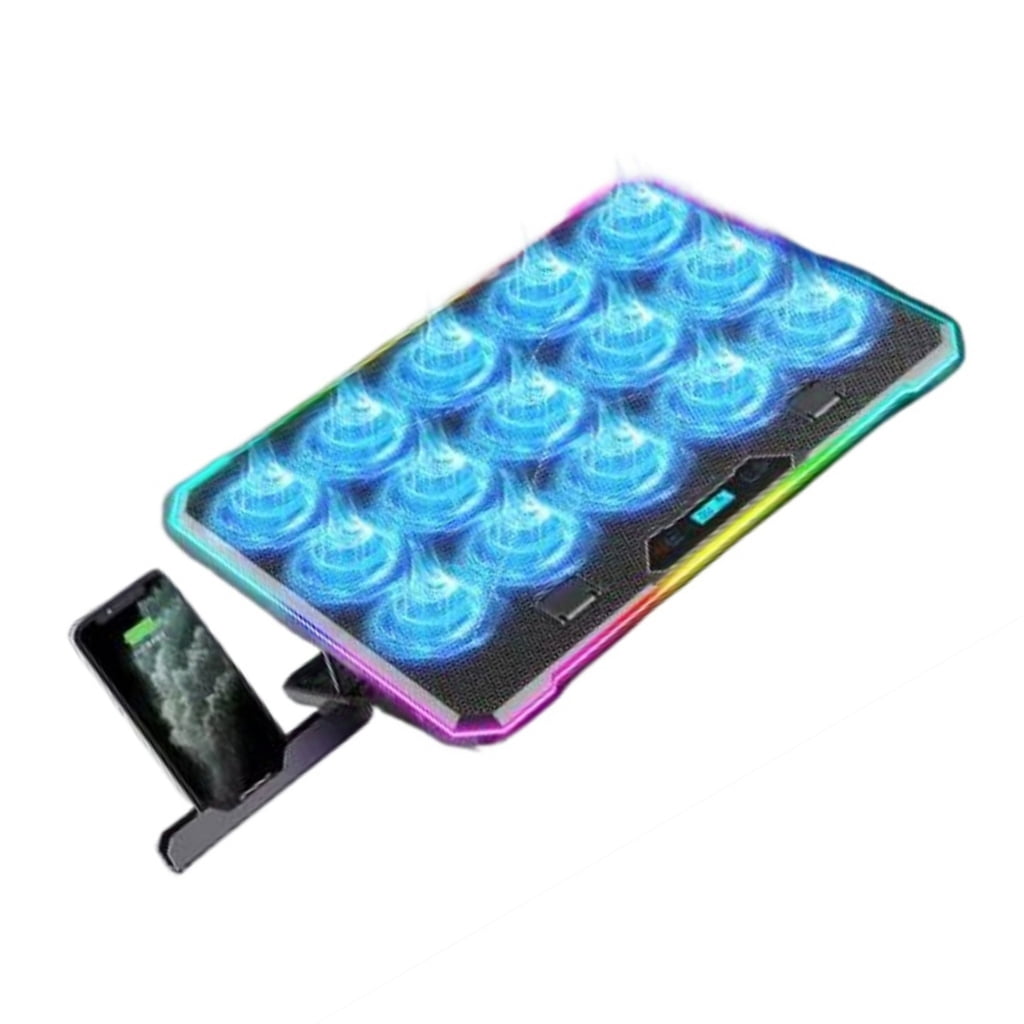 Laptop Coolers Pad with 13 Light Fan, Quiet Operation for 14-21Inch Devices, 8Height Setting Laptop Cooling Pad