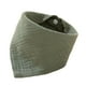 thumbnail image 5 of Babero, paño para eructar, cómodo, triangular, de algodón, agradable para la piel, bandana, babero antibabas, unisex, para bebés, babeo, dentición, ni Verde oscuro, 5 of 8
