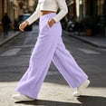 thumbnail image 7 of yillto Women's Wide Leg Fleece Lounge Pant Fuzzy Winter Cozy Warm Soft Sherpa Pajama Bottoms Sleepwear, 7 of 7