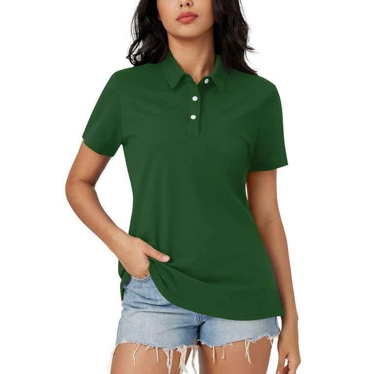Biziza Women's Golf Polo T-Shirts Short Sleeve UPF 50+ Polo