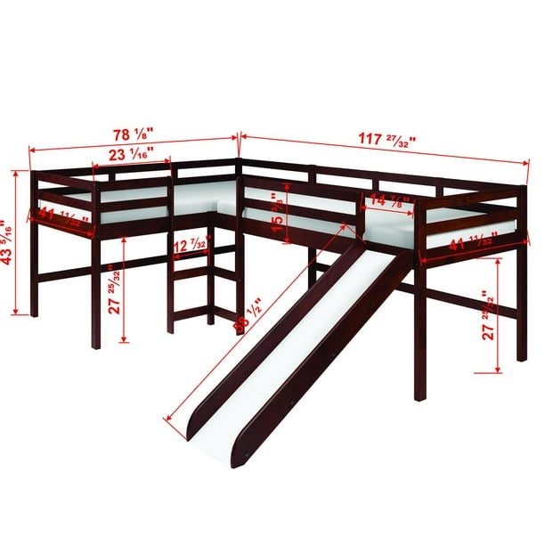 picture Donco Low Loft Bed Model 760 walmart