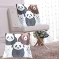 thumbnail image 6 of Pandas Brown Bear Polar Bears Cute Throw Pillow Covers Pillowcases 20 x 20 Inch Home Decor 2 Packs for Bedroom Sofa, 6 of 6