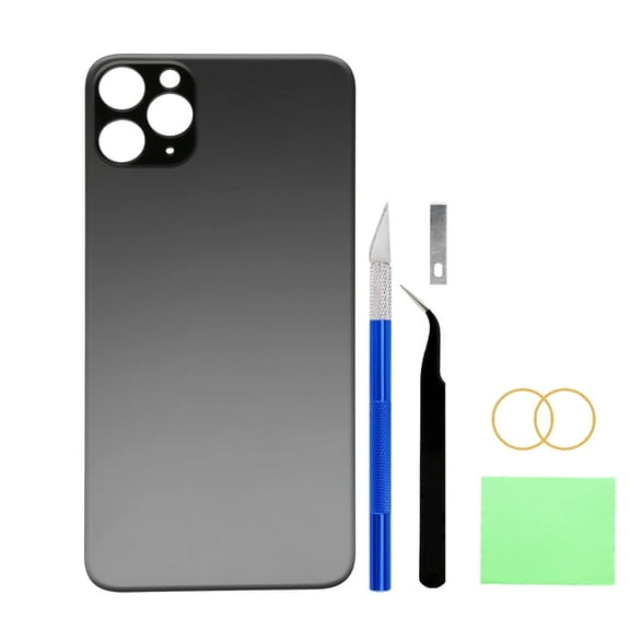 Back Glass Replacement for iPhone 13 Pro 6.1-Inch – OEM Rear Cover, Compatible with All Carriers, Includes Adhesive and Repair Tool Kit (Black)