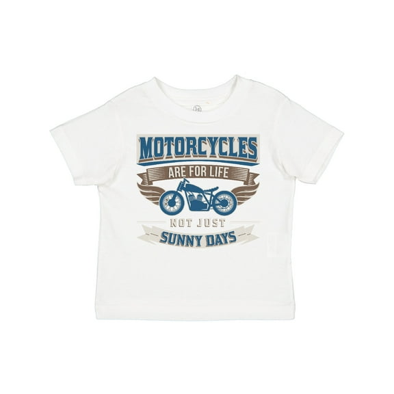 Inktastic Motorcycles Are for Life Biker Boys or Girls Toddler T-Shirt