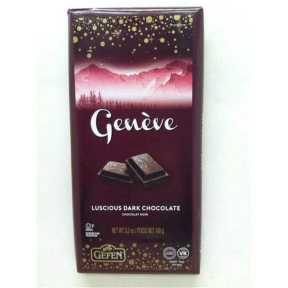 Gefen Genève Drama Dark Chocolate Bar, 3.5 oz