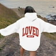 thumbnail image 5 of WENWU Womens Sweatshirt Hoodies Long Sleeve Womens Pullover Baggy Hoodies White Sweatshirts Womens Fall Outfits Women’S Clothing, 5 of 7
