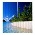 thumbnail image 3 of Cortinas térmicas sedosas para y dormitorio, marino, 2 paneles, cortina para ventana con impresión 3D Playa Gloria Cortina de poliéster, 3 of 8