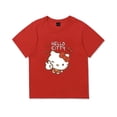 thumbnail image 5 of Hello Kitty algodón niños Linda camiseta de dibujos animados niñas bebé camisetas de manga corta ropa de verano para niños nuevo estilo camisas de fondo, 5 of 5