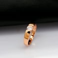 thumbnail image 5 of Uloveido Rose Gold Plated Round CZ Engagement Ring Wedding Band Unique Fashion Promise Jewelry for Men J002 (Male, Size 9), 5 of 7