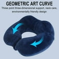 thumbnail image 7 of Wuztai U-shaped Neck Pillow Soft Breathable for Travel, 26x29x10cm Hump Cushion Portable Support, Travel Neck Rest Comfortable Pillow, 7 of 7