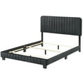 thumbnail image 5 of Glory Furniture Lodi Velvet Upholstered Queen Bed in Black, 5 of 6