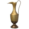 thumbnail image 3 of Decorative Antique Style 1 Handle Metal Jug Floor Vase for Entryway, Living Room or Dining Room, 3 of 8