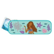 The Little Mermaid Embossed Multicolor Silicone Pencil Case, 8-in W by 2.75-in H, Soft Case Style