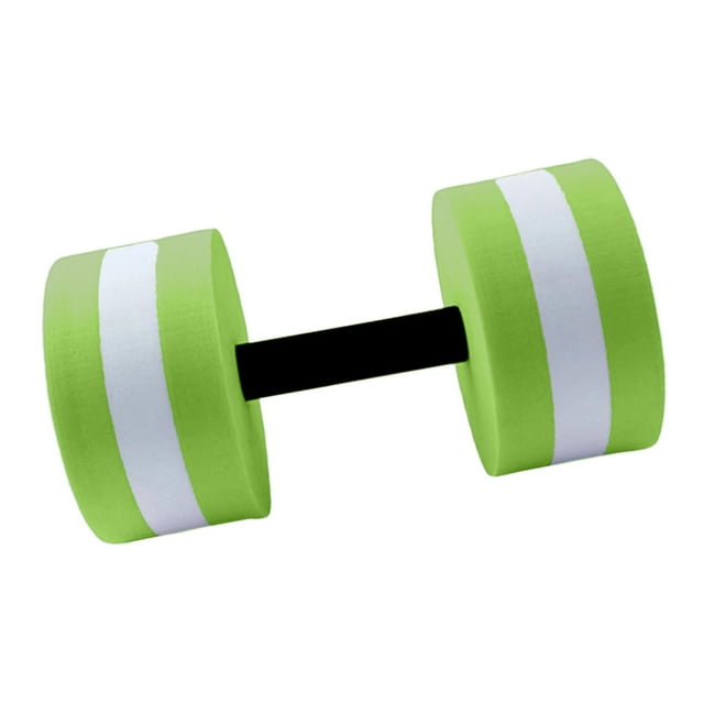 Barra con mancuernas acuáticas, flotador con barra acuática, mancuernas profesionales para Fitness para adultos Verde