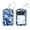 Blue White Quicksand Pattern, variant on RATGDN 2Pcs Leather Luggage Tags with Stainless Loop, Dog German Shepherd Patterned Travel Tags with Privacy Flap for Suitcases