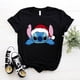 thumbnail image 1 of Camiseta navideña con dibujos animados de Lilo y Stitch para mujer, remera con estampado de Stitch, playera de manga corta con estampado Y2k, camisetas de calle para mujer, 1 of 5