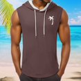 thumbnail image 2 of JAKANYQ Débardeur Homme Été Vêtements de Course Extérieur Plage Imprimé Noix de Coco Col Rond Sans Manches Mode Urbaine, L, 2 of 4