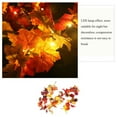 thumbnail image 5 of 1.7M Fall Maple Leaves Lighted Garland Decor- Thanksgiving String Lights Decorations Autumn Halloween Party Ornament ( Batteries Not Included), 5 of 6