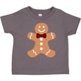thumbnail image 3 of Inktastic Cute Gingerbread Man with Red Plaid Bowtie Boys or Girls Toddler T-Shirt, 3 of 5