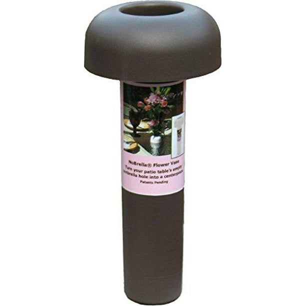 Nobrella Flower Vase Patio Table Umbrella Hole Insert Bronze Com - Insert For Patio Table With Umbrella Hole