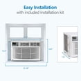 thumbnail image 6 of 8000 BTU Wi-Fi Connected Window Air Conditioner Cools up to 450 Sq Ft Quiet Smart window ac unit with Remote App Control Easy Install air conditioner for bedroom Office Home White, 6 of 9