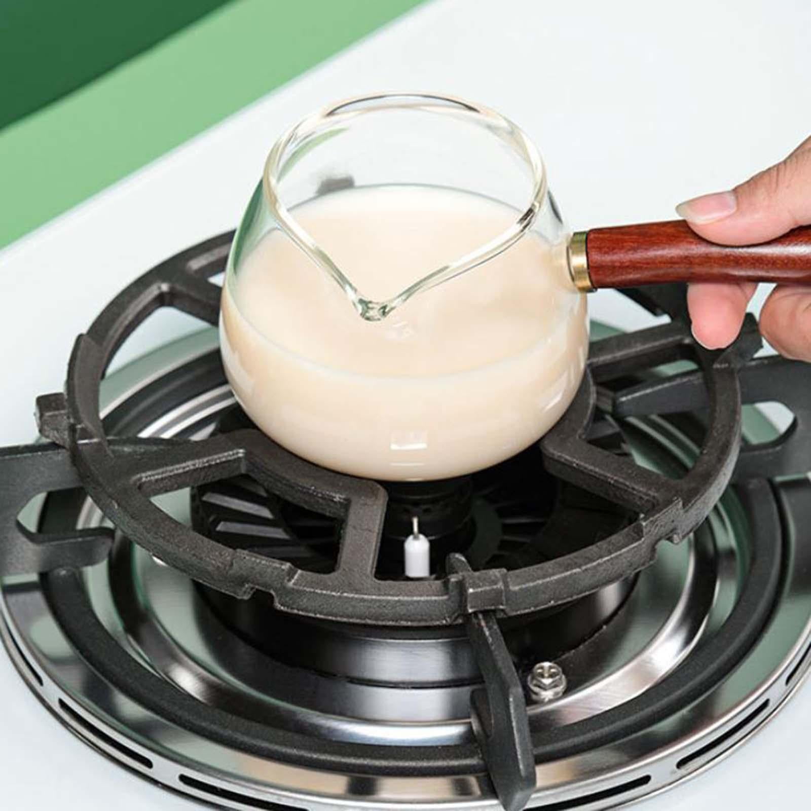 2x Cast Iron Gas Rings Reducer Trivets Multifunction Gas Hob Cover Gas Cooker Wok Support Rings for Kitchen Tea Kettles Camping Butter Warmers