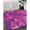 thumbnail image 3 of Ahgly Company Machine Washable Indoor Rectangle Transitional Deep Pink Area Rugs, 2' x 4', 3 of 7
