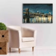 thumbnail image 6 of Epic Graffiti 'Bright City Lights Blue I' by James Wiens, Canvas Wall Art, 40"x26", 6 of 8
