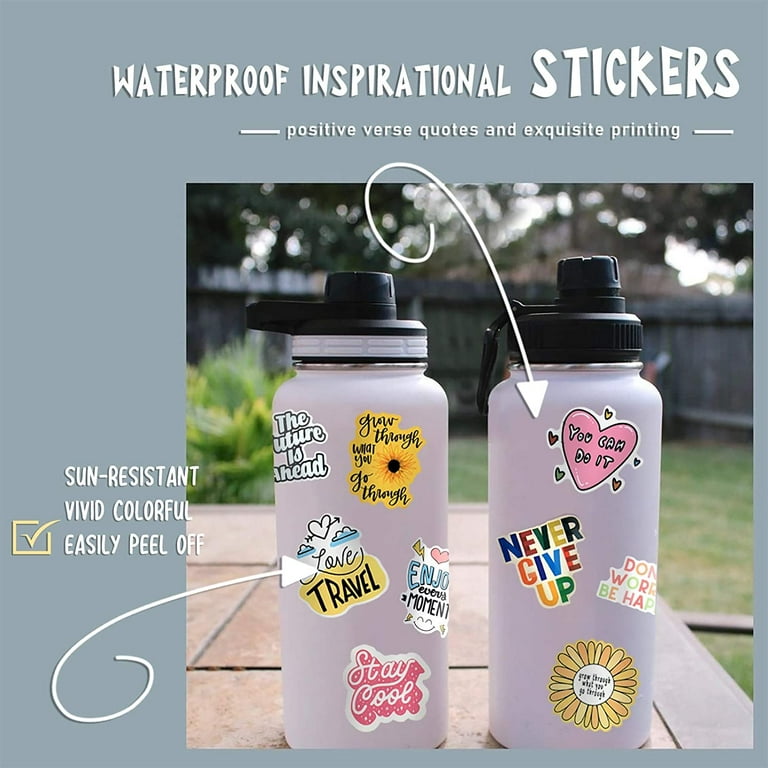 Quote Stickers, Positive Stickers 200Pcs Motivational Waterproof Vinyl  Stickers for Water Bottle Hydroflasks Laptops Computers Phone for Women  Adults Students Teachers Employees - Yahoo Shopping