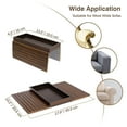 thumbnail image 4 of Couch Arm Tray, Bamboo Sofa Tray Table for Couch, Anti-Slip Armrest Organizer, Foldable Couch Cup Holder for Snacks, Phone, Control, Cups, Brown, 4 of 7