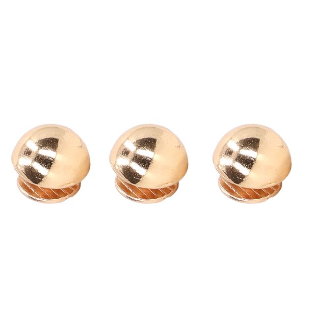 Mushroom Rivets Round Head, Alloy Material Round Head Rivets High Hardness For Shoes For Punk Clothing Gold