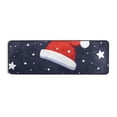 thumbnail image 2 of Christmas Santa Hats Stars Runner Rug Non Slip 72×24 in Ares Rugs for Bedroom Bathroom Living Room, 2 of 7