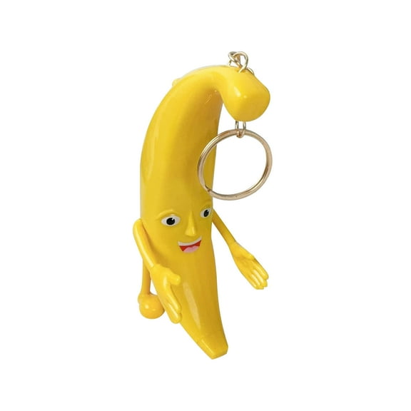 Singing Banana Toy Movable Joints Prank Novelty Gift Keychain For Kids Adults Funny Electronic Music Toy Party Favor Gag Gift For Friends Family Birthday Celebration